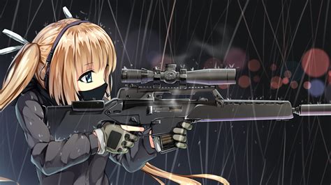 Anime chicks with guns